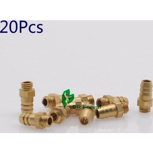 Brand New 20Pcs Dental Copper Valve Adaptor For Dental Chair 6*4mm