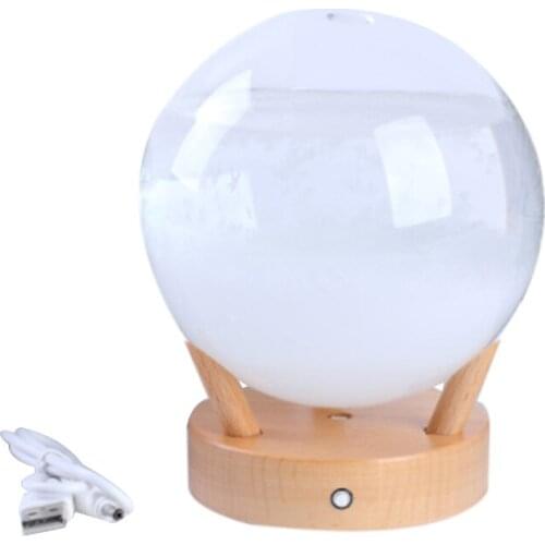 Storm Glass Crystal Weather Forecast Drop Liquid Night Light Lighting Ornaments Home Decoration Accessories (Multicolor)