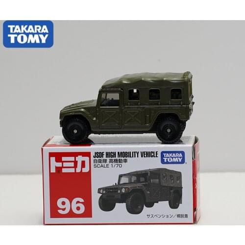 Takara Tomy Tomica Jsdf High Mobility Military Off Road Vehicle Alloy Diorama Car Model Collection Miniature Carros NO96 Toys