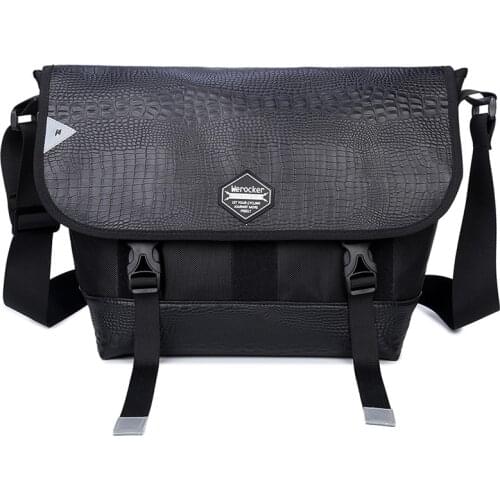 Fixed Gear Bicycle Bag Large Capacity Bike Messenger Bag for Men Boys Laptop Sports Bags Black Skateboard Shoulder Bolsa Deporte