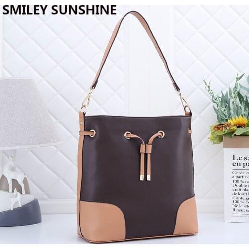 High Quality Vintage Bucket Women Shoulder Bags Ladies Big Leather Famous Brand Handbags Female Large Hobo Bags For Women 2021