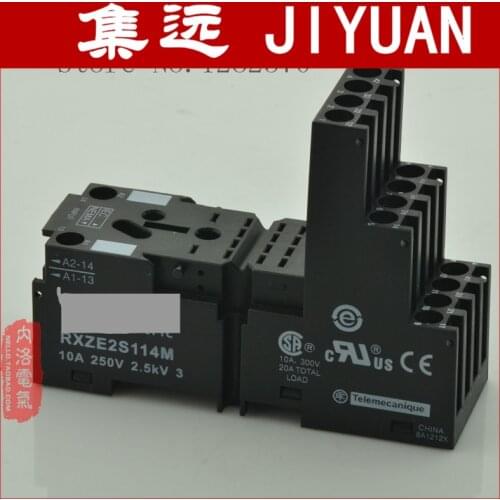 [ZOB] original relay with relay base RXZE2S114M RXM4AB --10pcs/lot