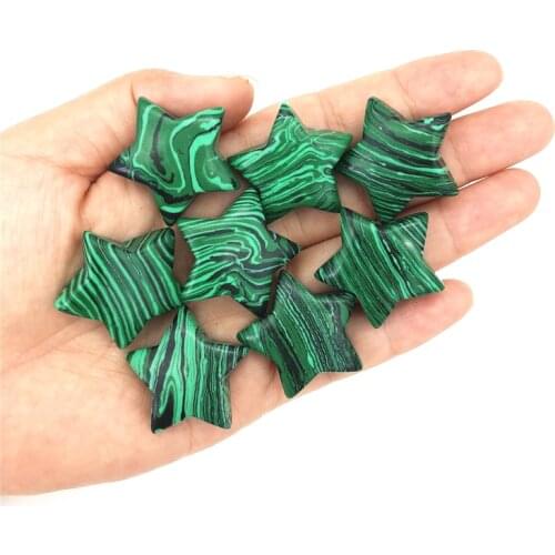 Beautiful 1PC Green Malachite Crystal Gemstone Crystal Star Shaped Meditation Healing Chakra Polished Natural Quartz Crystals