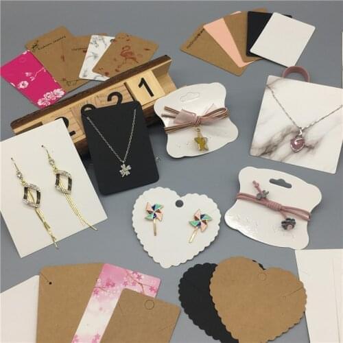 100pcs Multi-style Jewellery Cards Necklace Accessories Jewelry Display Card Fashion Earring Packaging Vintage Classic Card