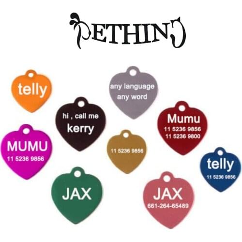 2pcs/lot Free Customized engraving text pet id tags dog id tag aluminum free engraving name address telephone any text 6 shapes