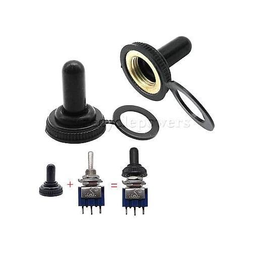 20x 12mm WaterProof Rubber protect Resistance Boot Cover Cap For Toggle Switch