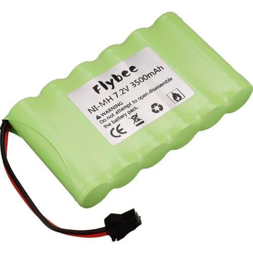 7.2v 3500mah Rechargeable Battery For Rc toys Cars Tanks Robots Gun NI-MH AA 7.2v Battery Pack For Rc Boats With SM Plug
