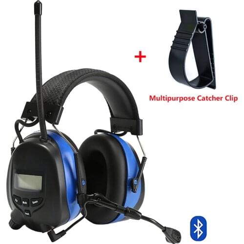 Bluetooth Hearing Protection Earmuffs with Microphone Electronic Noise Reduction Tactical Ear Protector AM/FM Radio Ear Muffs