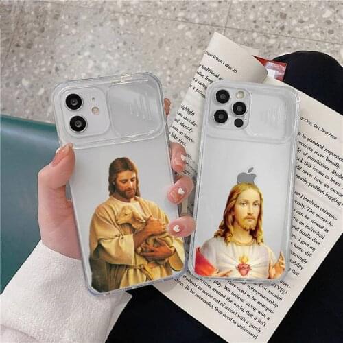 Faith Christian Religious Jesus Phone Case Transparent Camera Protection for iPhone 12 11 8 7 se 2020 mini pro X XS XR MAX Plus