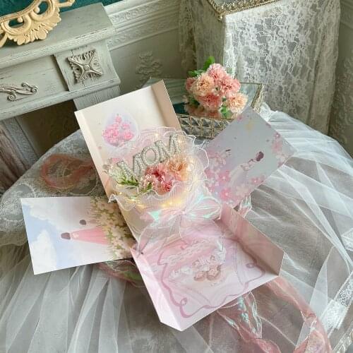 Goddess Flowers Imitation Pearls Mum LOVE CakeTopper Cake Rim Insert Dessert Baking Cake Decoration For Birthday Party Supplies