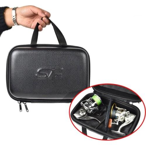 Fishing Reel Holder Wheel Spinning Drip Drum Electric Portable Winch Storage Bag