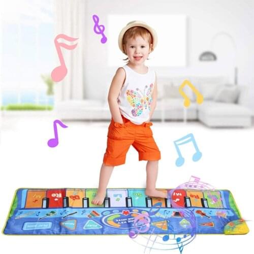Baby Piano Playing Mat Musical Carpet With Animal Voice Music Game Instrument Montessori Toy Early Educational Toys For Children