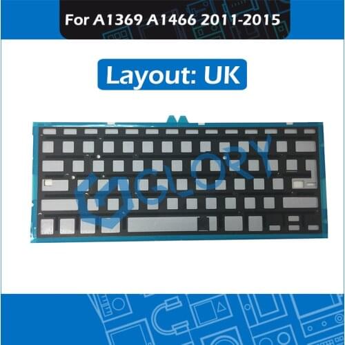 For Macbook Air 13" A1369 A1466 UK Keyboard Backlight Backlit Replacement 2011-2015