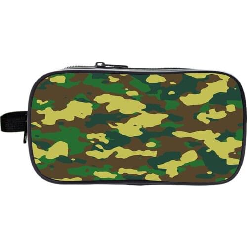Camouflage Pencil Bags Double-layer pencil case Make Up Case Kids School Supplies Stationery Boys Kids Bookbag Cosmetic bag