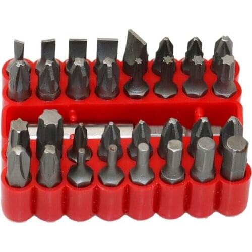 33 Pcs Electric Screwdriver Heads tamper Proof Security Screw Hex Bit Head Set
