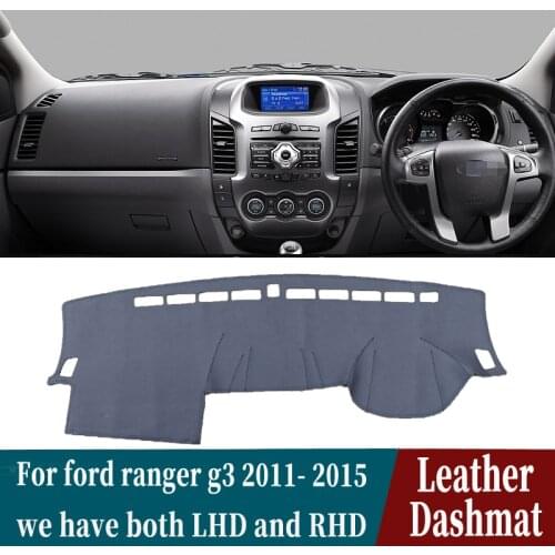 For ford ranger G3 20112012 2013 2014 2015 Leather Dashmat Dashboard Cover Pad Dash Mat Carpet Car-Styling accessories
