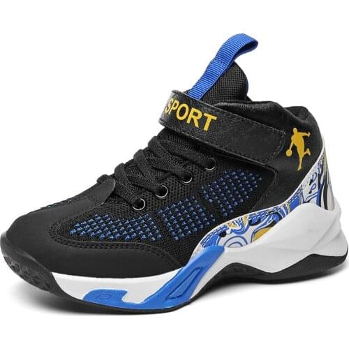 Big Children Shoes Kids Light Sport Shoes Basket Shoes Hollow Cushion Tenis Boys Sneakers Breathable Mesh Running Shoes