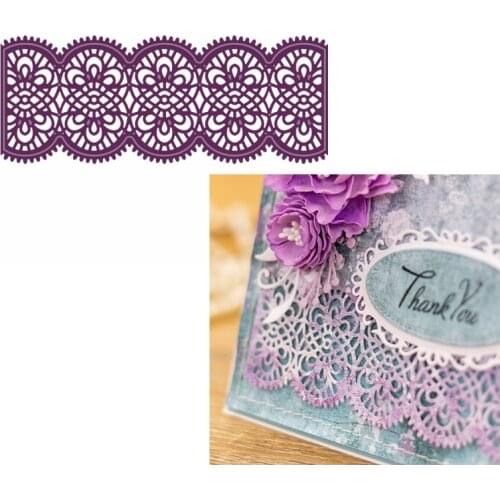 Lace Vintage Style Metal Cutting Dies Embossing Borders Dies DIY Scrapbooking Album Card Decoration Making Template 2019