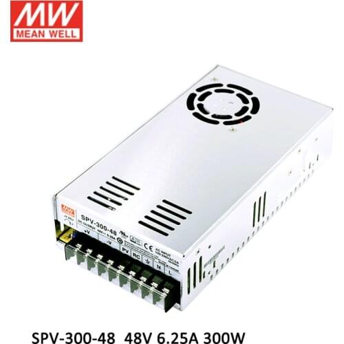 MEAN WELL SPV-300-48 6.25A 300W 48V DC voltage programmable Single Output Power Supply with PFC Function remote ON-OFF control