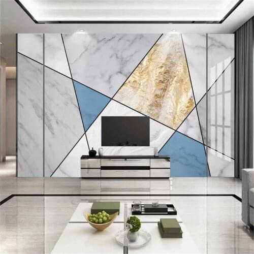 Milofi professional custom wallpaper mural modern abstract minimalist abstract geometric mosaic mural TV background wall