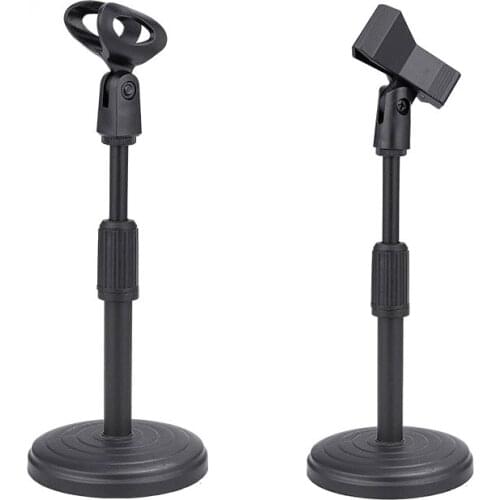 Mini Foldable Desk Microphone Stand Adjustable Microphone Bracket Support Mount Holder Mic Microphone Bracket Support