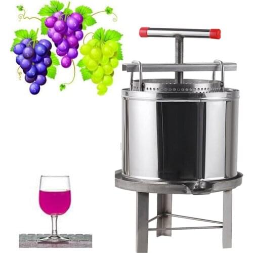 Manual honey presser stainless steel mulberry grape blueberry juicer hydraulic squeezer honey processing machine beekeeping tool