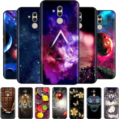 Silicon Case for Huawei Mate 20 Lite Case 6.3 inch Soft Tpu Coque For Huawei Mate 20 Lite mate20 lite Bumper Phone Shell Flower