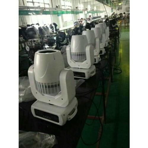 White color High pow 150W Gobo LED Moving Head Dj DMX Disco Stage Light Beam Spot Lights 2 Gobo Wheels 3 Facet Prism white shell