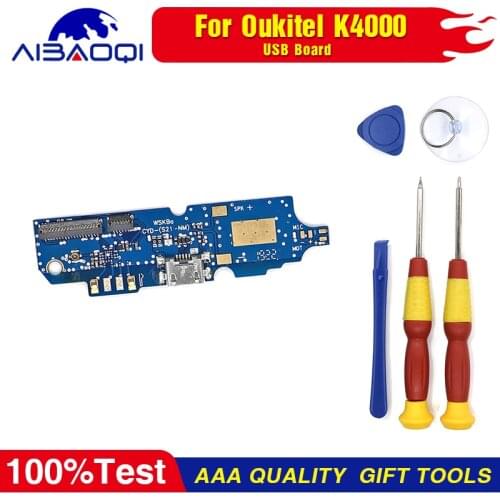 Usb plug charge board For Oukitel K4000Plus Phone Flex Cables charging module phone Perfect Replacement Parts Free Tools