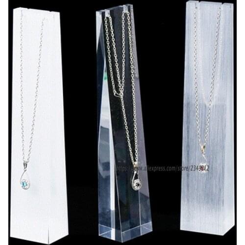 High Quality Bristling Acrylic Necklace Display Rack Bracelet Showing Stand Jewelry Display Shelf Showcase Props 3 Colors