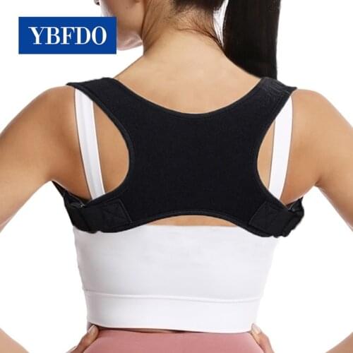 YBFDO New Adjustable Women Posture Corrector Upper Back Brace Shoulder Lumbar Support Belt adult Posture Spine Correction