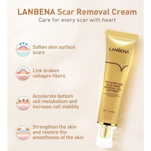 Ginseng White Tea Acne Scar Removal Cream Cosmetics For Face Screm TCM Herbal Repair Stretch Marks Remove Treatment Skin Care