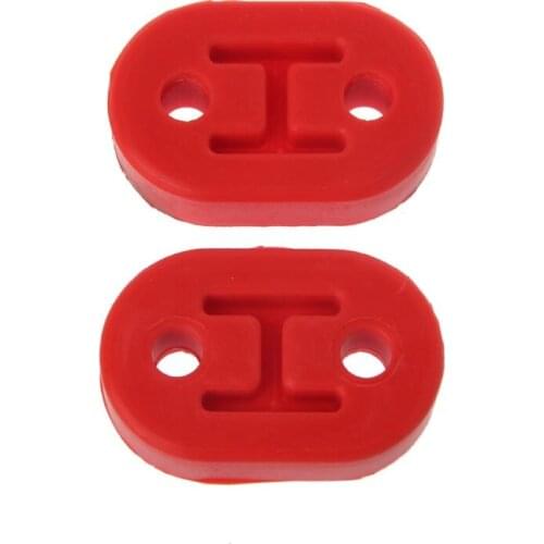 2x Heavy Duty Exhaust Hanger Bushing Support 2 Holes Bracket Rubber Mount Dropshipping