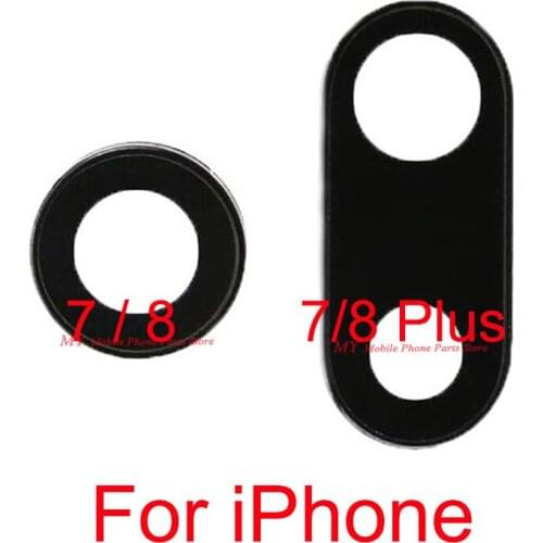 2 PCS Rear Camera Glass Lens Cover Replacement Parts For Apple iPhone 7 8 Plus 7+ 8+ Back Camera Lens Glass With Sticker