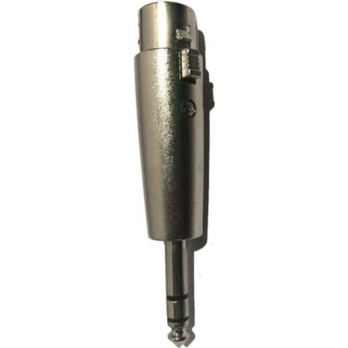 3Pin XLR Female To 6.35mm Male Mono Jack Lead Adapter Microphone Leader Adapter Nickel Plated All Metal Construction