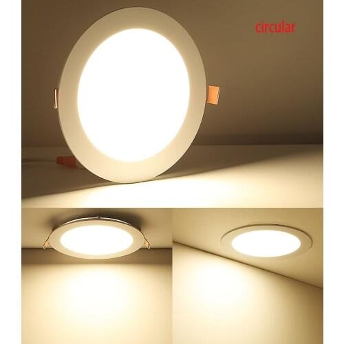 4PCS 3W-15W Ultra-thin Round LED Ceiling Light Recessed Kitchen Bathroom Lamp AC85-265V LED Down Light Warm White/Cool White