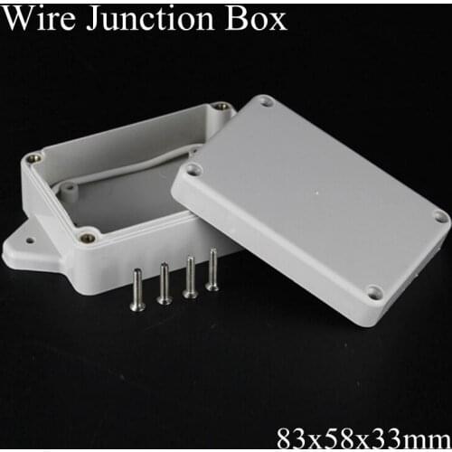 83x58x35mm ABS IP65 Waterproof Plastic Wire Junction Box With Mounted Distribution Enclosure Project Case Electronic Terminal