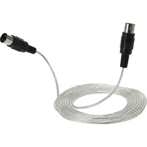 9.8FT Midi Male to Male DIN 5-Pin Music Instrument Extension Cable Connector