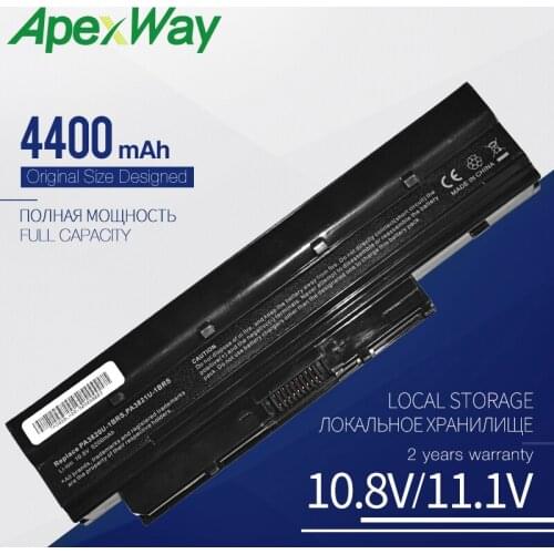 Apexway 4400 mAh Laptop Battery for Toshiba PA3820U-1BRS PA3821U-1BRS PABAS231 PABAS232 for Satellite T210 T215D T230 T235 T235D