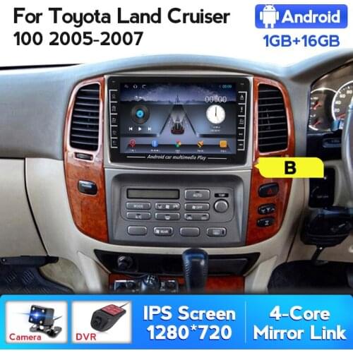 IPS Android Headunit Car Radio Stereo For Toyota Land Cruiser LC 100 Lexus LX470 J100 2 II 2002-2007 Multimedia Video Player GPS