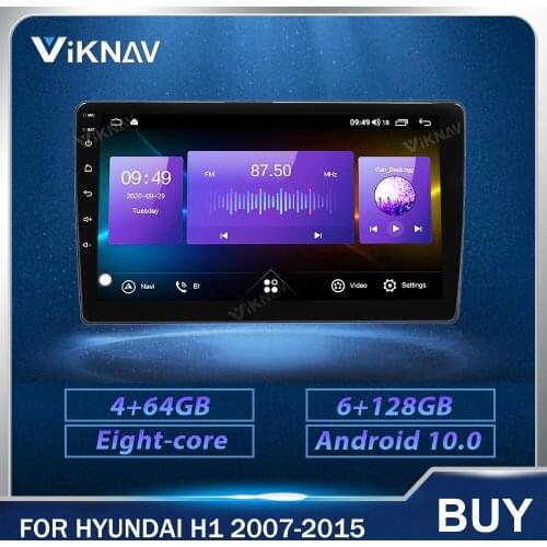 2Din 128g Car Radio GPS Navigation Touch Screen Android Head Unit For Hyundai H1 2007-2015 Multimedia Player head unit