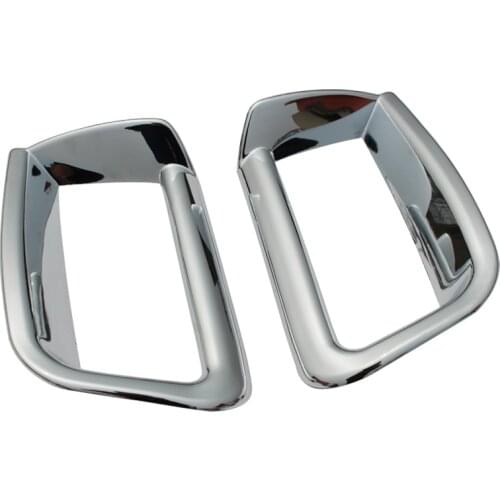 Car Accessories ABS Chrome Exterior Tail Rear Fog Light Cover Trims Decoration 2Pcs Fit For Prado FJ150 FJ 150 2010-2016