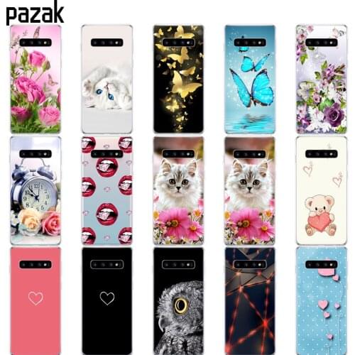 For Samsung Galaxy S10 Case S10Plus Silicone soft TPU Cover Phone S10 E Case On For Samsung S10 Plus G975F S 10 SM-G973F bumper