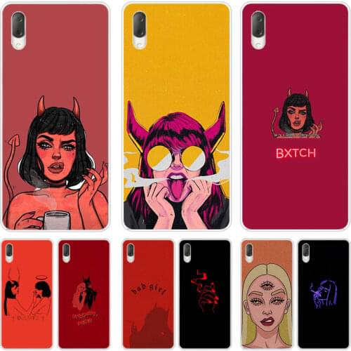 Lovely Devil woman Case For Sony Xperia X XA XA1 XA2 Ultra L1 L2 L3 XZ3 M4 Aqua Z3 Z5 Premium E5 XZ XZ1 XZ2 Compact Cover