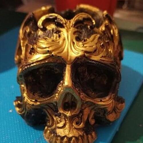 Skull Head Ashtray Epoxy Resin Mold Flowerpot Plant Pot Silicone Mould DIY Crafts Plaster Home Decoration Ornaments Casting