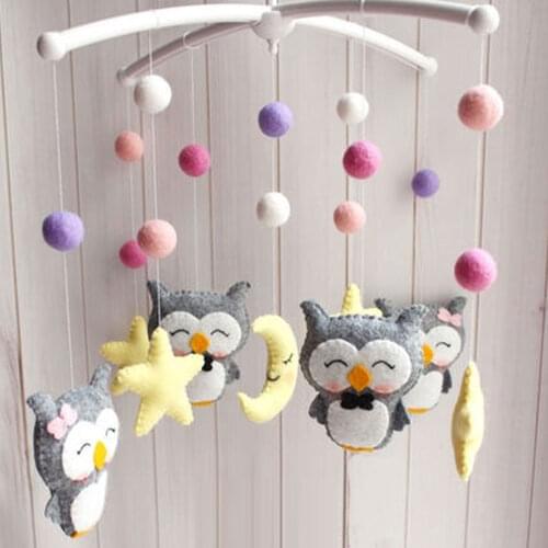 Baby Toys Rattles Set DIY Hanging Bed Bell Material Package Toy Pregnant Mom Handmade Newborn Infant Crib Mobile Bed Bell Toys