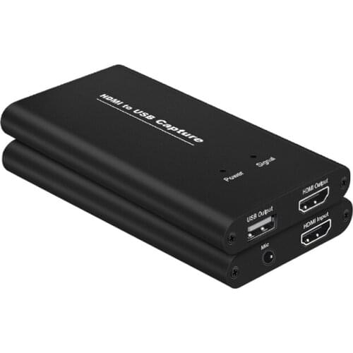 HDMI Video Capture Card Video HDMI Capture Card USB 2.0 Live Streaming Stream Capturing for PC PS4 Game Xbox One Capture Device