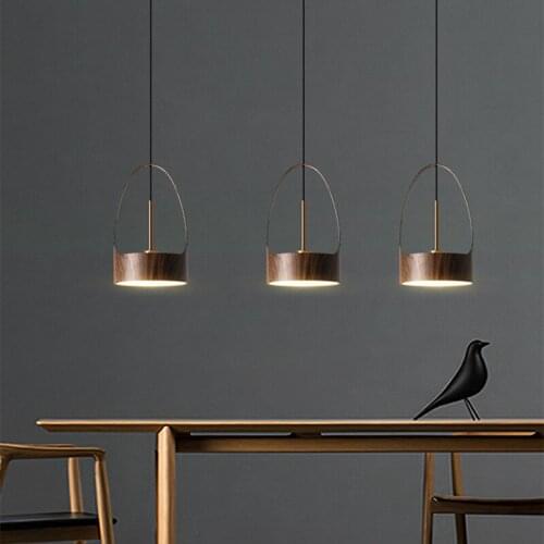 Chinese Classical Pendant Lights Simple Wood Led Pendant Lamp Bedside Lamp Living Room Dining Room Study Modern Decor Fixtures
