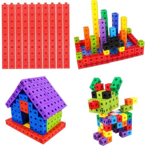 Snap Blocks Maths Link Interlocking Building Blocks Math Manipulative Toys