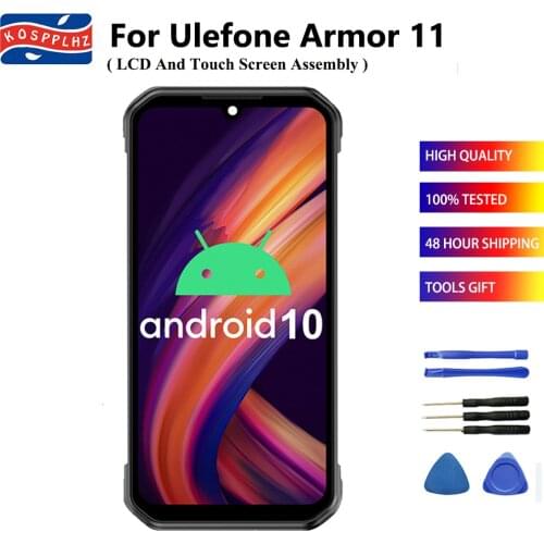 KOSPPLHZ 6.09" For Ulefone Armor 11 5G LCD Display + Touch Screen Assembly Replacement + Frame Armor11 5G Mobile Phone + Tools